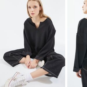 Black notched sweater from urban!